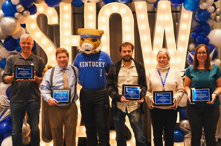 Recipients of the 2024 Mentor Awards at the Showcase of Undergraduate Scholars
