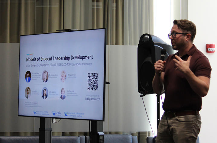 The Leadership Advisory Council of this Provost IMPACT Award hosted an interactive panel of experts on April 28, focusing on four models for student leadership development at UK.