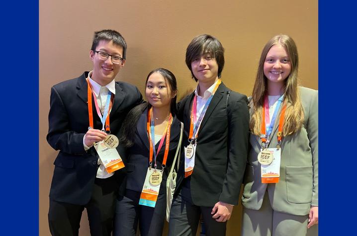 From left: Thomas Yuan, Grace Sun, Ari Horikawa-Strakovsky and Clara Fuller.