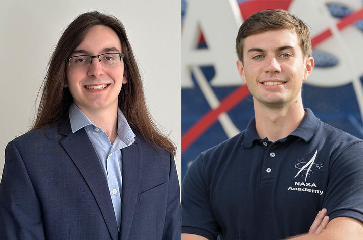 Recent UK graduates Lucas Gastineau, left, and Asa O’Neal have received National Science Foundation Graduate Research Fellowships