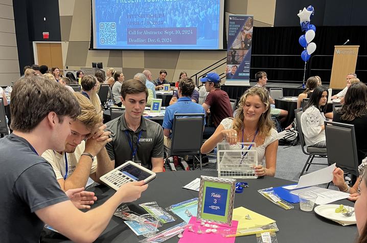 Students gather at the 2024 Summer Research Symposium