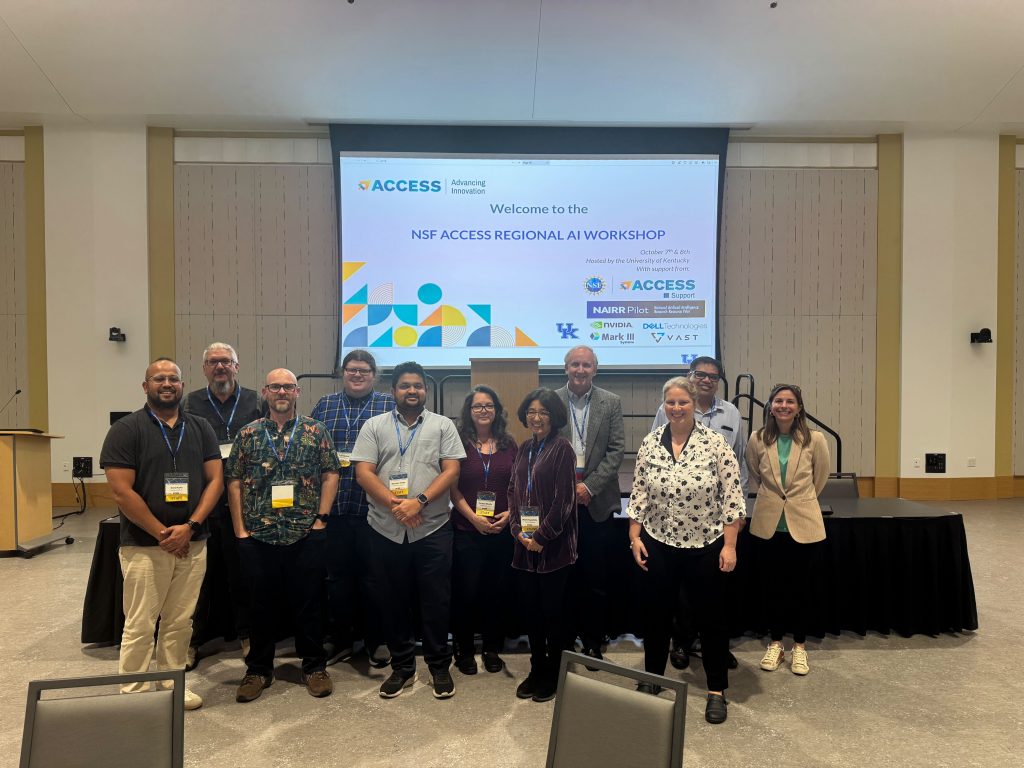 Attendees at the NSF Access Regional AI Workshop