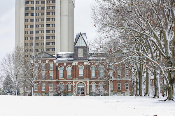 UK Main Building in Snow
