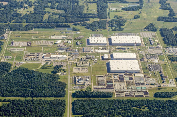 an arial view of the Paducah Gaseous Diffusion Plant