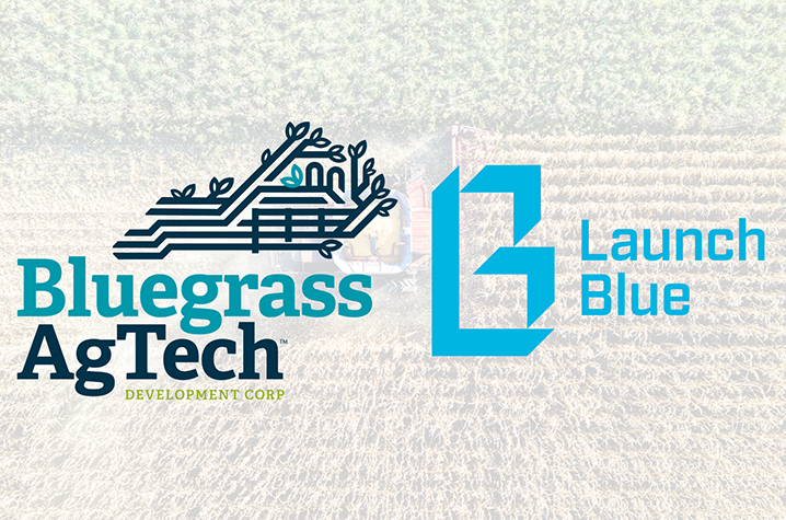 Bluegrass AgTech and Launch Blue logos