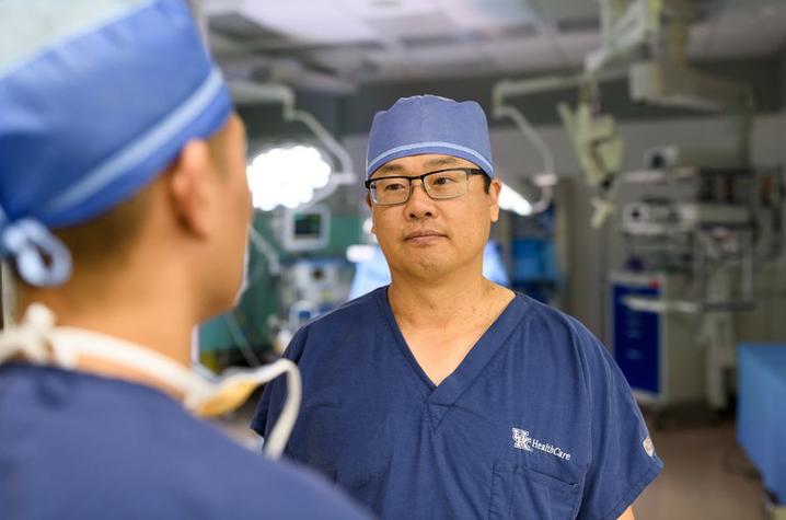 Markey surgical oncologist Joseph Kim, M.D.