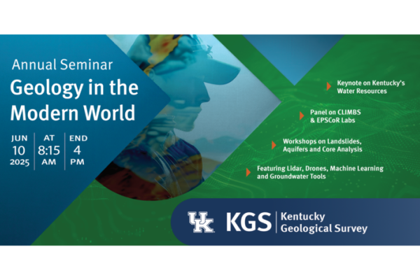 Kentucky Geological Survey at the University of Kentucky will host its 64th Annual Seminar on June 10.