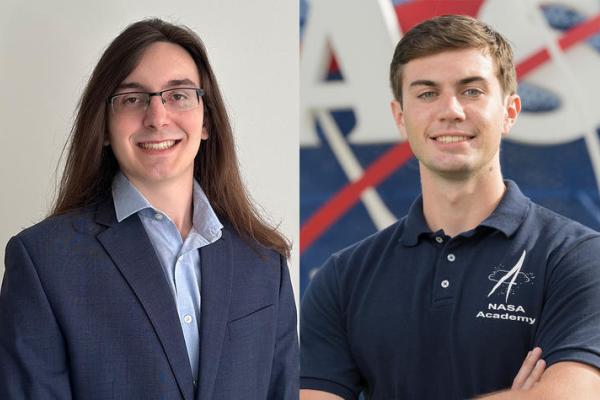 Recent UK graduates Lucas Gastineau, left, and Asa O’Neal have received National Science Foundation Graduate Research Fellowships