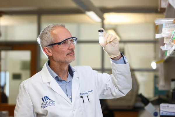 David Feola in a lab