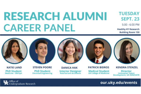 Research Alumni Career Panel - Sept. 23