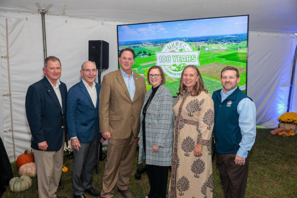 Left to right: Britt Brockman, Eli Capilouto, Sen. Jason Howell, Laura Stephenson, Rep. Suzanne Miles and Brandon Reed