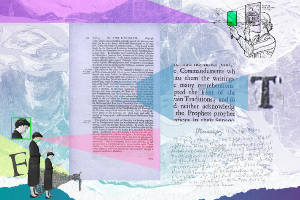 illustration of text scanning