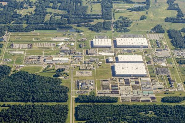 an arial view of the Paducah Gaseous Diffusion Plant