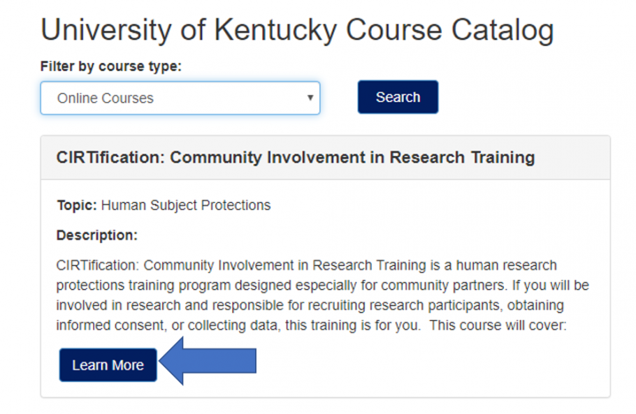 Course Catalog