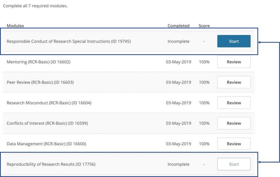 CITI RCR Basic Course University of Kentucky Research