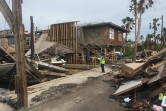 Hurricane Harvey damage