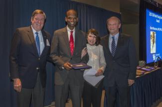 Alan Daugherty, Kiran Musunurum, and Jack and Linda Gill