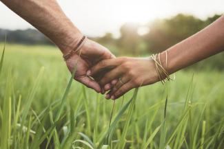 interlocked hands