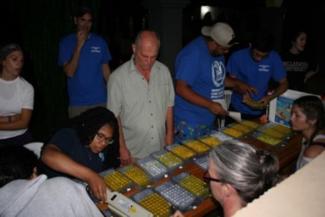 Water testing in Ecuador