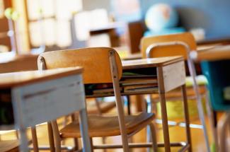 Photo of desks in classroom