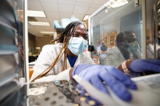 women in laser lab