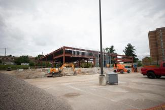 Construction at Turfland of the new Sanders-Brown facility on June 7, 2021. Pete Comparoni | UK Photo.