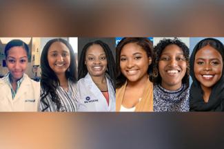 Six UK graduates serve on the founding board of directors for Science Sistas Inc. (Left to right:) Jacqueline Leachman, Ariana Chambers, Tyona Golden, Johnnetta Burns, Ninah Bertrand and Samra Nageye.