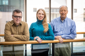 Left to right: Paul Murphy, co-director; Melissa Nickell, center administrator; Brett Spear, co-director. Photo provided by SuRE Resource Center.