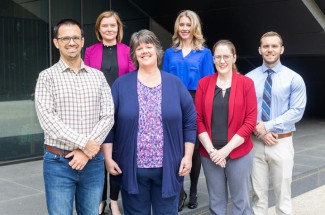 (Left to right:) Doug Oyler, Adrienne Matson, Trish Rippetoe Freeman, Laura Stinson, Monica Roberts, Dustin Miracle. Photo provided.