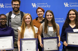 Six students, both undergraduate and graduate, were named winners of the third annual sustainability research poster competition. Photo provided.