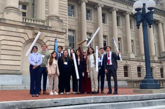 Posters-at-the-Capitol is a one-day, annual event held to help increase the understanding of the important role undergraduate research plays in higher education. Photo provided by OUR.