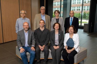 Front row left to right: Vincent Venditto, Steven Van Lanen, Ilhem Messaoudi, Rebecca Dutch. Back row left to right: Feng Li, David Burgess, Beth Garvy, Richard Greenberg (Not pictured: Krystle Kuhs). Jeremy Blackburn | UK Research Communications