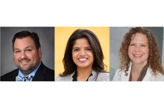 L-R: John D’Orazio, M.D., Ph.D., Jean Edward, Ph.D. and Kimberly Northrip, M.D. Photos provided by UK HealthCare, UK College of Nursing and UK College of Medicine.