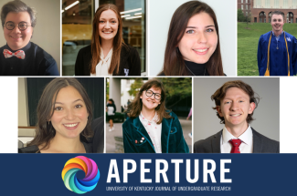 The students pictured are the first to have their research published in Aperture's inaugural edition.