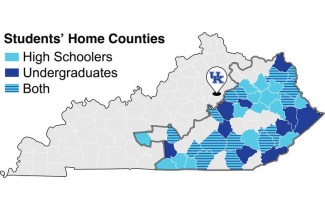 Markey’s ACTION program has now engaged 155 students from 40 of the 54 Appalachian Kentucky counties.