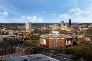 Arial view of UK campus