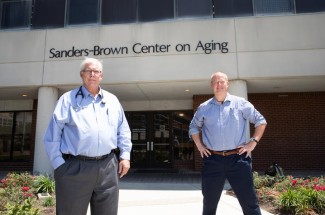 Drs. Gregory A. Jicha, left, and Pete Nelson, of the Sanders-Brown Center on Aging