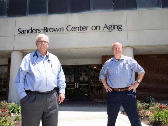 Drs. Gregory A. Jicha, left, and Pete Nelson, of the Sanders-Brown Center on Aging