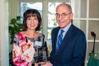 Jennifer Wilhelm, Department of STEM Education, College of Education, was presented with a 2018-2019 University Research Professorship Award by UK President Eli Capilouto.