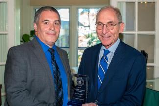 Rick Honaker, Department of Mining Engineering, College of Engineering, was presented with a 2018-2019 University Research Professorship Award by UK President Eli Capilouto.