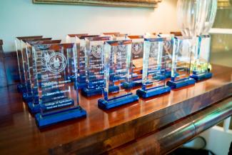 At a reception hosted by President Eli Capilouto at Maxwell Place, with their families, deans and associate deans for research on hand to celebrate with them, the recipients of the 2019-2020 University Research Professorship Award were recognized.