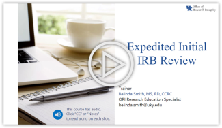 Expedited Review Online Training