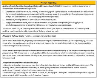 prompt reporting