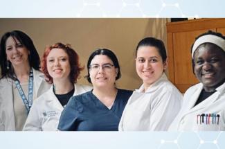 From left: Analia Loria, Meghan Turner, Carolina Dalmasso, Nermin Ahmed and Gertrude Arthur.