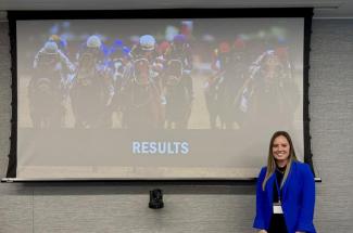 This spring, Renner presented her master’s thesis titled “The Psychological Impacts in Exercise Riders and Professional Jockeys Following Injury.”