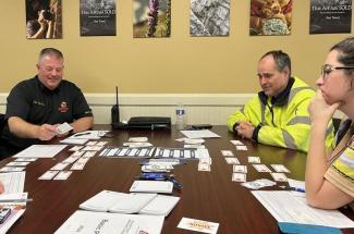 Training with members of Nelson County Emergency Management