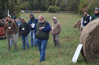 UKREC forage specialist Chris Teutsch presented at the Heart of America Grazing Conference in Kentucky in 2024.