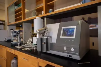 lab equipment on a work surface