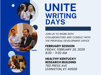 UNITE Writing Days will take place on Friday, February 20th at 8:30 am in HKRB Room 245
