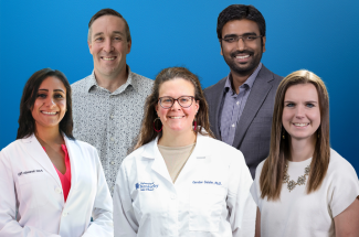 Anel Jaramillo, Kevin Tidgewell, Caroline Geisler, Arun Maji and Kristen McLaurin